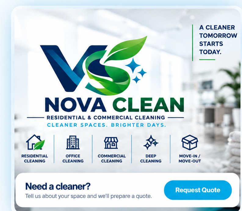 VS Nova Clean residential and commercial cleaning services